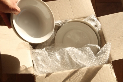 packing dishes